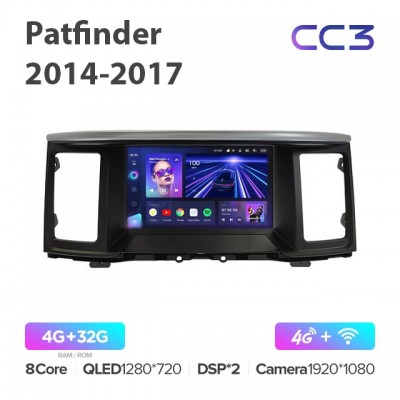 Штатная магнитола Teyes CC3 для Nissan Pathfinder 2014-2017