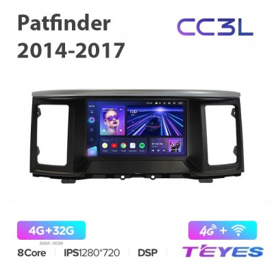 Штатная магнитола Teyes CC3L для Nissan Pathfinder 2014-2017