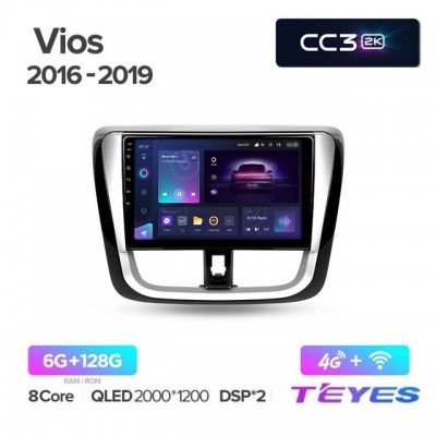 Магнитола Teyes 2K_CC3 для Toyota Yaris/Vios 2017
