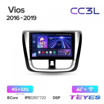 Магнитола Teyes CC3L для Toyota Yaris/Vios 2017