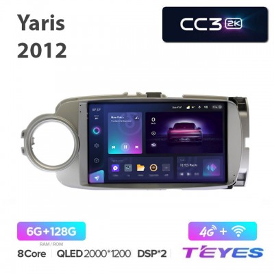 Магнитола Teyes 2K_CC3 для Toyota Yaris/Vitz 2012