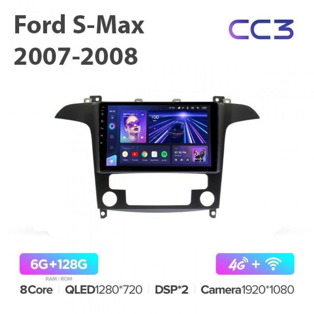 Магнитола Teyes CC3 для Ford S-Max 2007-2008 Climat