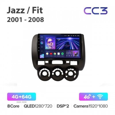 Магнитола Teyes CC3 для Honda Fit/Jazz 2002-2008