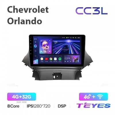 Магнитола Teyes CC3L для Chevrolet Orlando 2009-2012