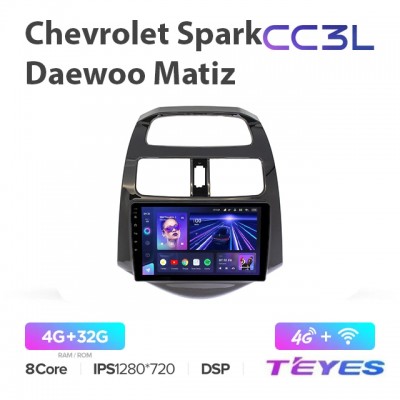 Магнитола Teyes CC3L для Chevrolet Spark/Daewoo Matiz 2010