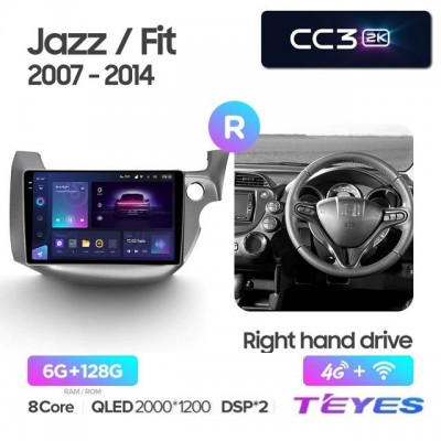 Магнитола Teyes 2K_CC3 для Honda Fit/Jazz 2007-2014