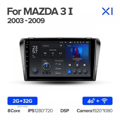 Штатная магнитола для Mazda 3 2003-2009