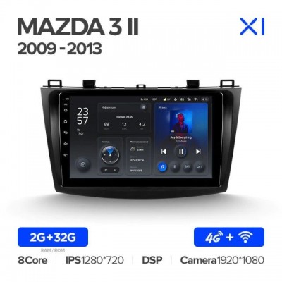 Штатное головное устройство Mazda 3 2009-2013