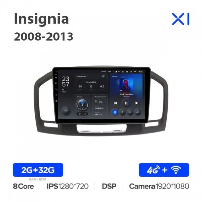 Штатная магнитола для Opel Insignia 2008-2013