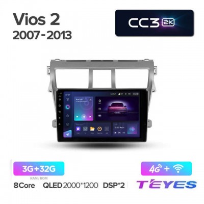 Магнитола Teyes 2K_CC3 для Toyota Vios 2007-2013