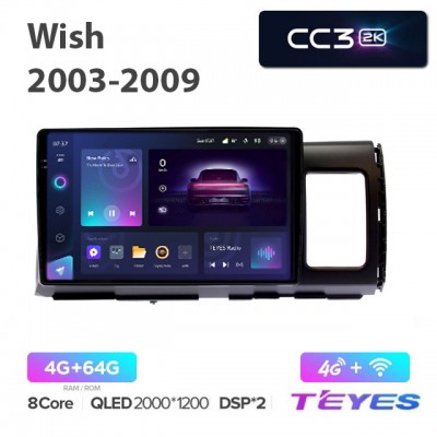 Магнитола Teyes 2K_CC3 для Toyota Wish 2003-2009