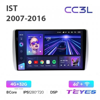 Магнитола Teyes CC3L для Toyota IST 2007-2016