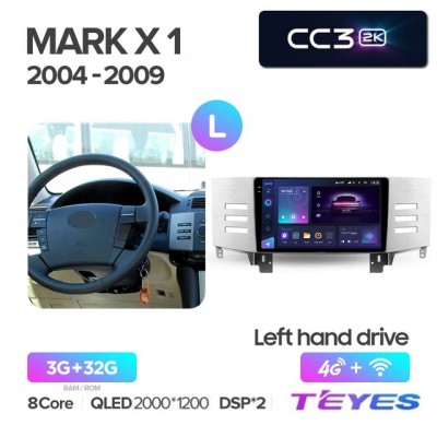 Магнитола Teyes 2K_CC3 для Toyota Mark X1 2004-2009