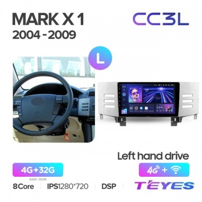 Магнитола Teyes CC3L для Toyota Mark X1 2004-2009