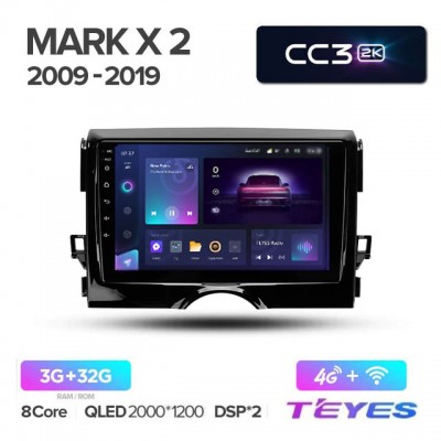Магнитола Teyes 2K_CC3 для Toyota Mark X2/X130 2009-2020