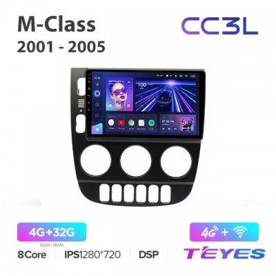 Магнитола Teyes CC3L для Mercedes Benz ML 2001-2005