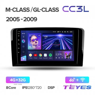 Магнитола Teyes CC3L для Mercedes Benz ML/GL