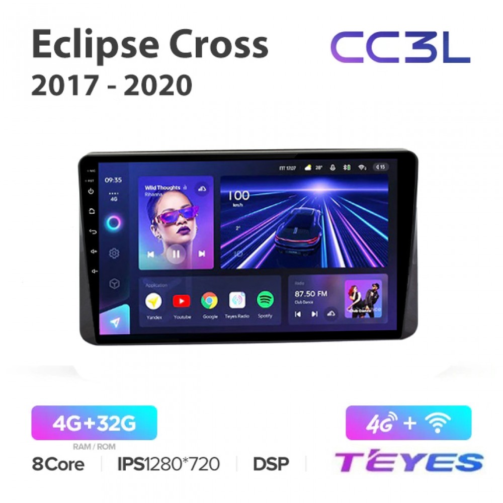 Магнитола Teyes CC3L для Mitsubishi Eclipse Cross