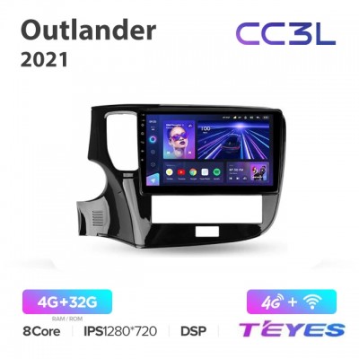 Магнитола Teyes CC3L для Mitsubishi Outlander 2021