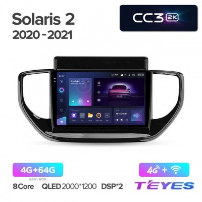 Магнитола Teyes 2K_CC3 для Hyundai Solaris 2020+