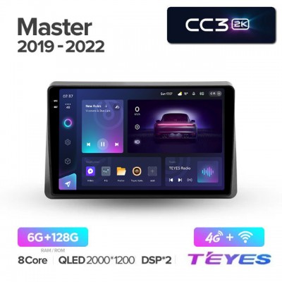 Магнитола Teyes 2K_CC3 для Renault Master 2021