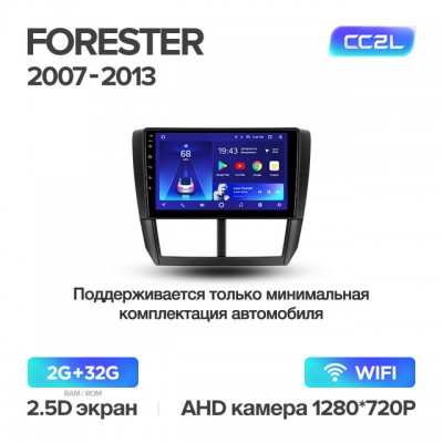Штатная магнитола для Subaru Forester / Impreza 2008-2012