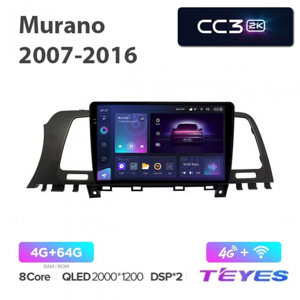 Штатная магнитола Teyes 2K_CC3 для Nissan Murano 2007-2016 Z51
