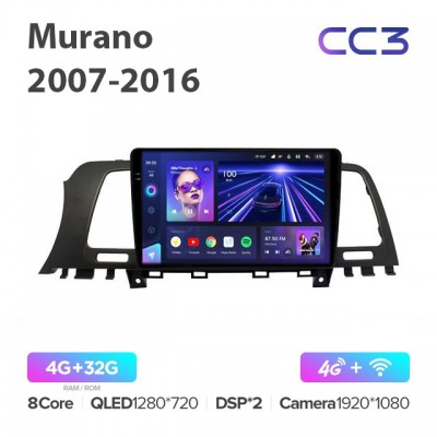 Штатная магнитола Teyes CC3 для Nissan Murano 2007-2016 Z51