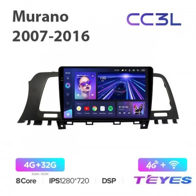 Штатная магнитола Teyes CC3L для Nissan Murano 2007-2016 Z51