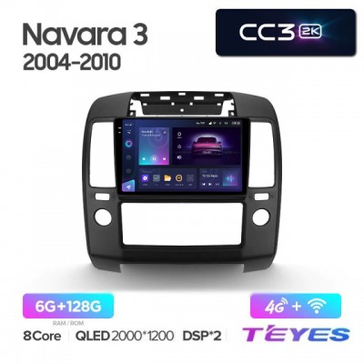 Штатная магнитола Teyes 2K_CC3 для Nissan Navara 2004-2010