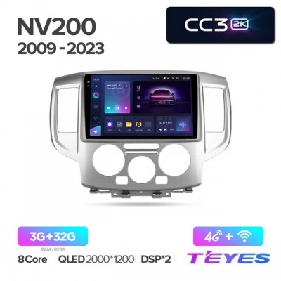 Штатная магнитола Teyes 2K_CC3 для Nissan NV200 2009+