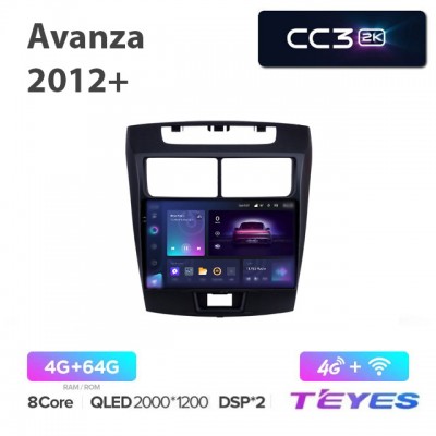 Магнитола Teyes 2K_CC3 для Toyota Avanza 2012+