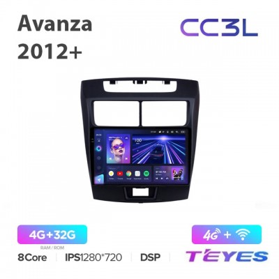 Магнитола Teyes CC3L для Toyota Avanza 2012+