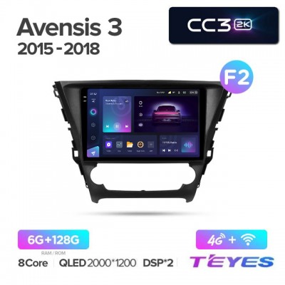 Магнитола Teyes 2K_CC3 для Toyota Avensis 2015-2018