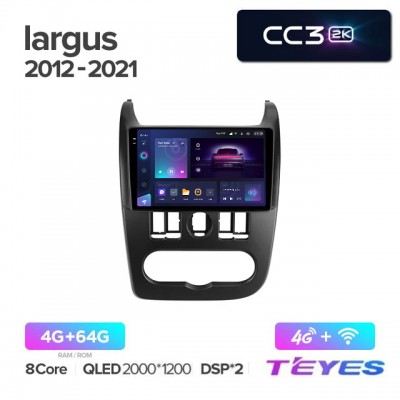 Магнитола Teyes 2K_CC3 для Lada Largus 2012+