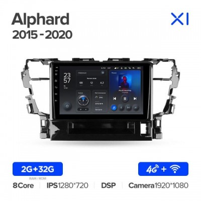 Штатная магнитола для Toyota Alphard 2015+
