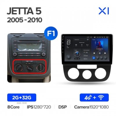 Штатная магнитола для Volkswagen Jetta 2005-2011 на Android