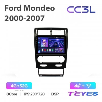 Магнитола Teyes CC3L для Ford Mondeo 2000-2007 Climat