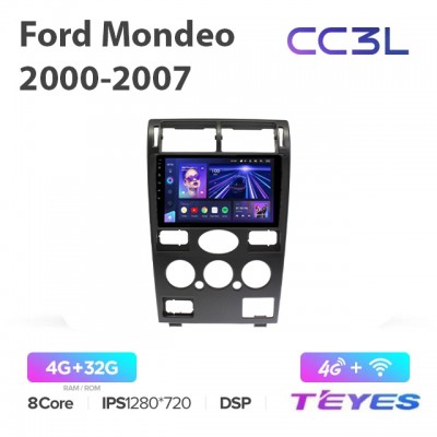 Магнитола Teyes CC3L для Ford Mondeo 2000-2007 Manual