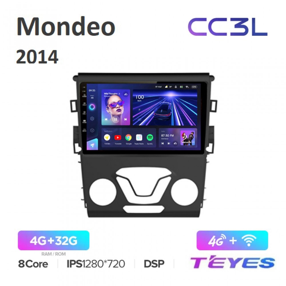 Магнитола Teyes CC3L для Ford Mondeo 2013