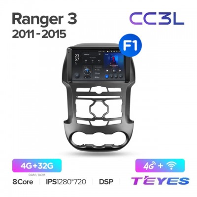 Магнитола Teyes CC3L для Ford Ranger 2012-2015