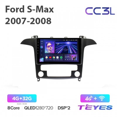 Магнитола Teyes CC3L для Ford S-Max 2007-2008 Climat