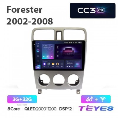 Магнитола Teyes 2K_CC3 для Subaru Forester 2002-2008