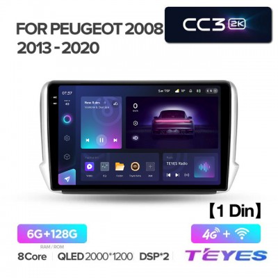 Магнитола Teyes 2K_CC3 для Peugeot 2008 2014-2019