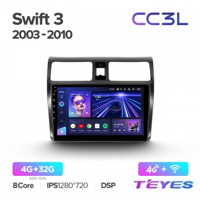 Магнитола Teyes CC3L для Suzuki Swift 2004-2010