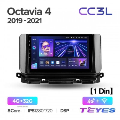 Магнитола Teyes CC3L для Skoda Octavia A8 2019+