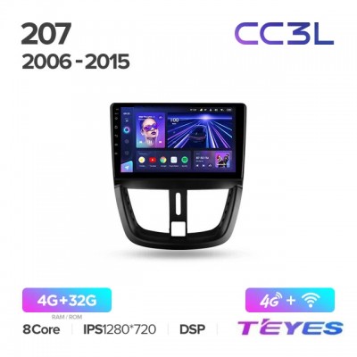 Магнитола Teyes CC3L для Peugeot 207 2006-2015