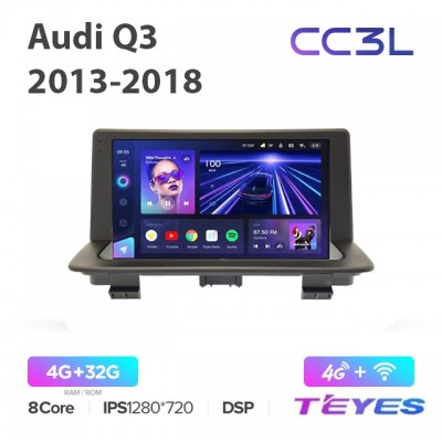 Магнитола Teyes CC3L для Audi Q3 2013-2018