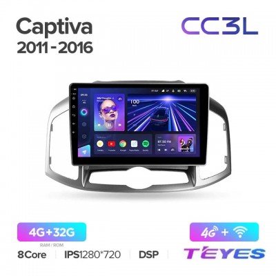 Магнитола Teyes CC3L для Chevrolet Captiva 2011-2015