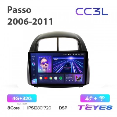 Магнитола Teyes CC3L для Toyota Passo 2006-2011